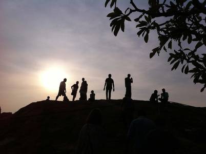 Gruppe trifft sich und redet